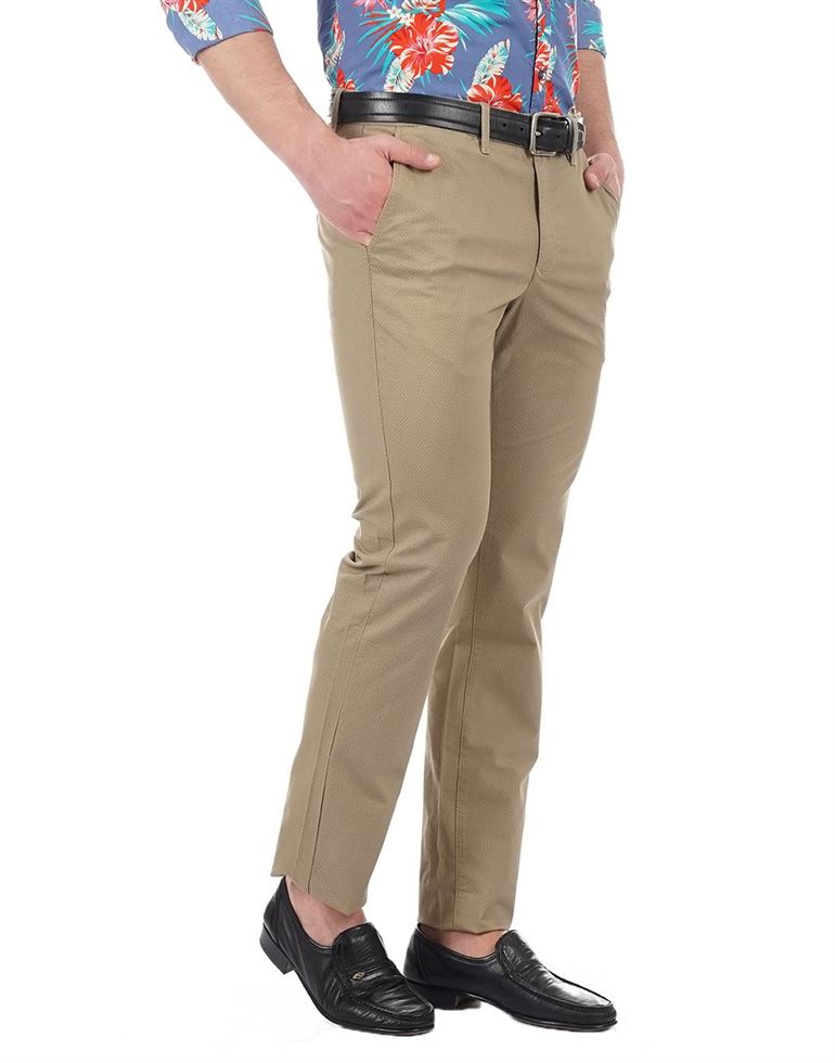 Indian Terrain Men Casual Wear Solid Trousers